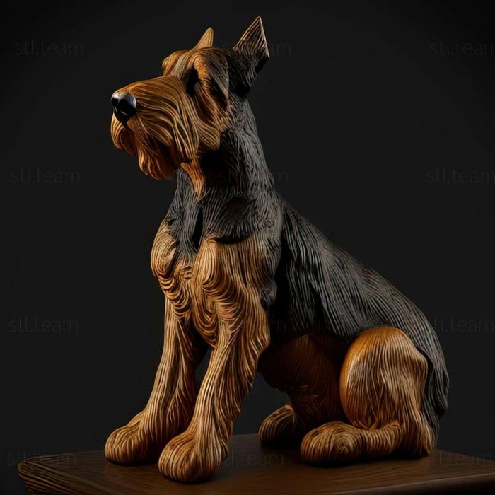 3D model German Jagdterrier dog (STL)